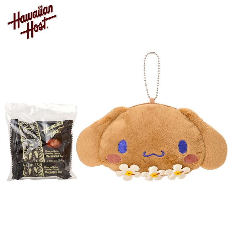 Sanrio｜Hawaiian Host x Macadamia Nut Chocolate &amp; Face-Shaped Pouch｜18cm x 5cm x 10.5cm approx.