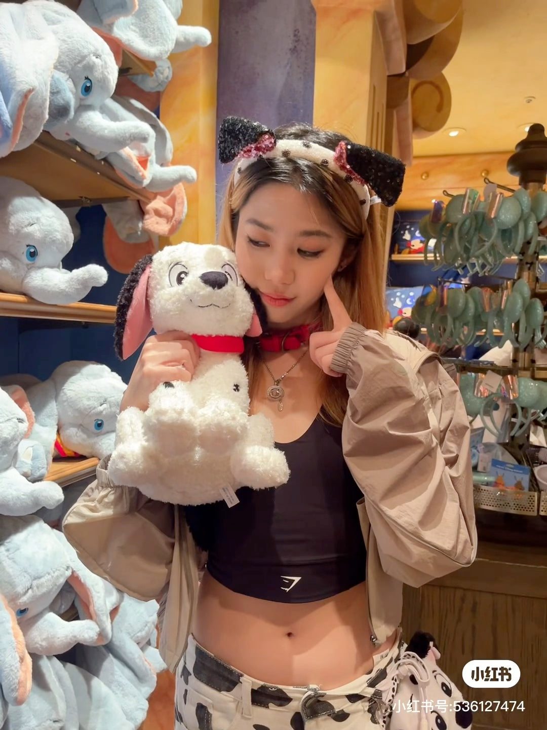 Disney迪士尼｜东迪《101忠狗》斑点狗坐姿毛绒玩偶/公仔