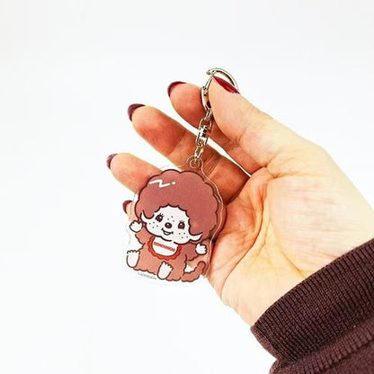 Monchhichi｜Acrylic Keychain/Keyring｜6cm x 4.2cm approx.
