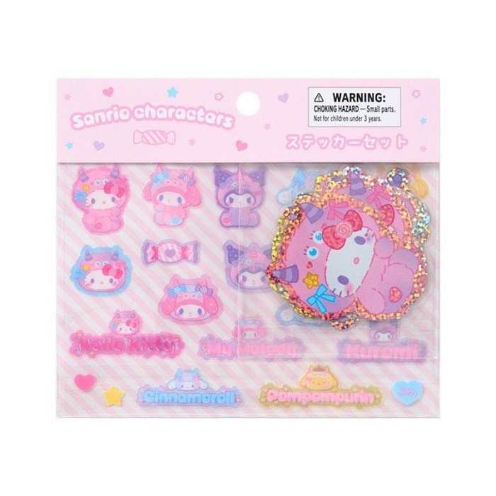 Sanrio｜Colorful Pop Monster Stickers｜30 piece