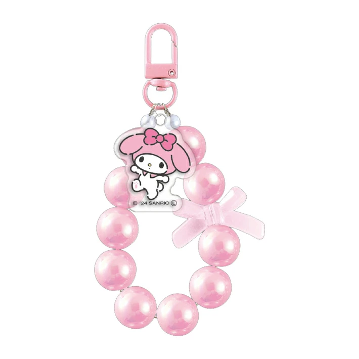Sanrio三丽鸥｜Aurora Beads Acrylic Charm Keychain ｜ W55 x H165 x D15mm approx.