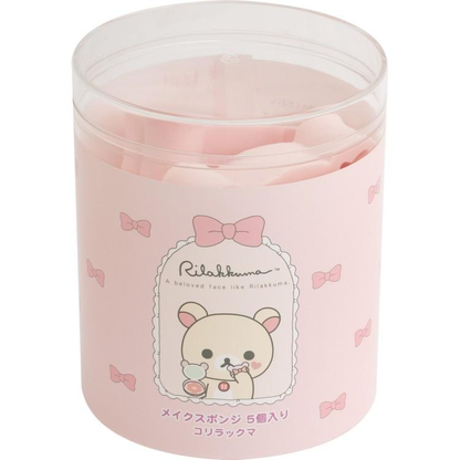 Rilakkuma｜Die-Cut Makeup Sponge｜5 piece