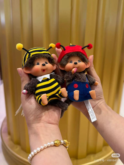 Monchhichi｜ Kao Deka  Mascot Holder /Plush Keychain｜H11 x W8 x D6cm approx.