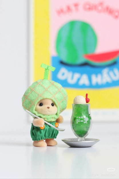 【还有补货，限购1】SylvanianFamilies森贝儿家族｜MELON CHERRY PINEAPPLE BABY TRIO FAN CLOUB CALICO CRITTERS 水果宝宝三重奏套盒/哈蜜瓜菠萝樱桃