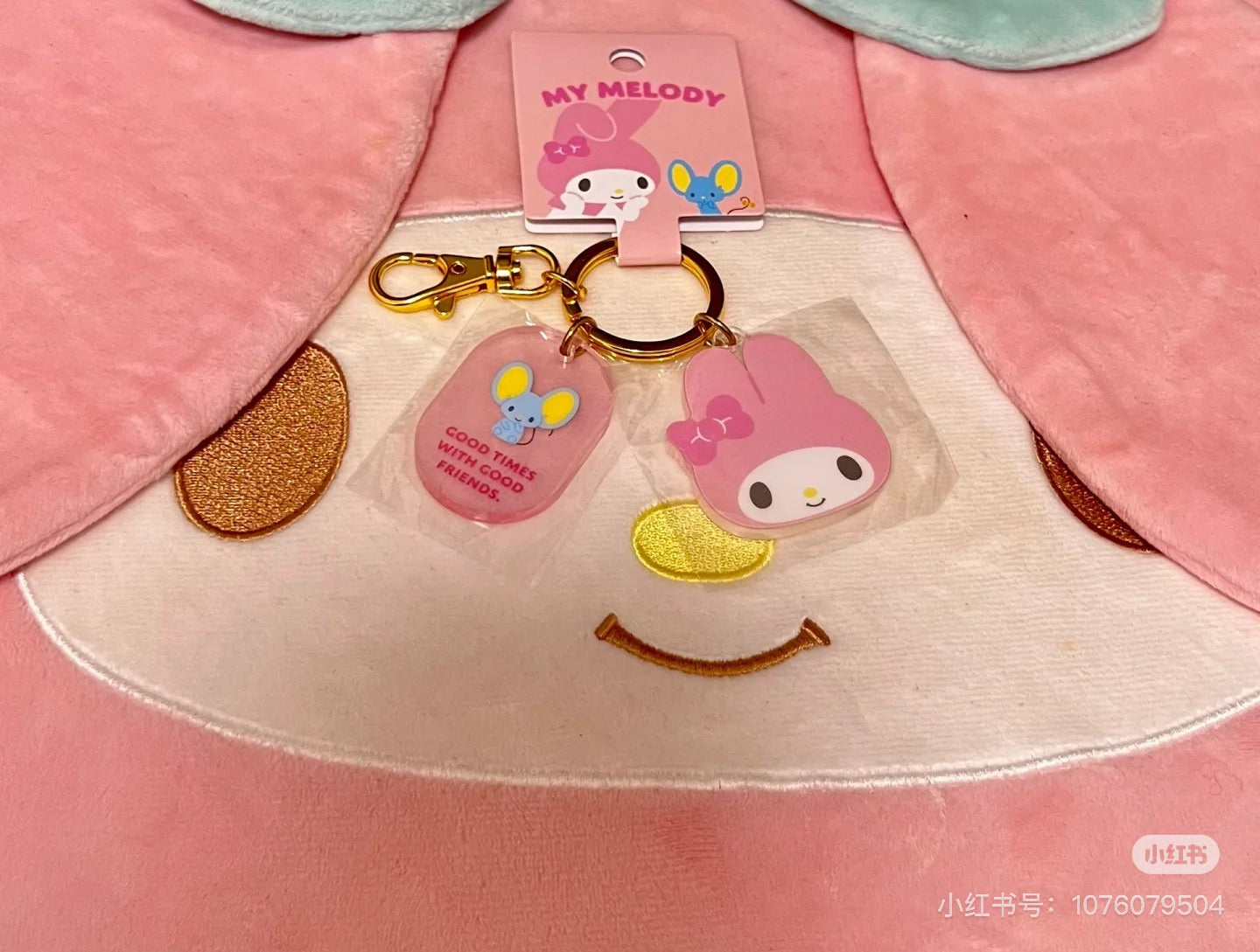 Sanrio三丽鸥｜Acrylic Face Keychain角色大赏可爱脸型亚克力钥匙扣挂件/钥匙圈/又厚又透很有质感｜约4×0.4×3.5cm