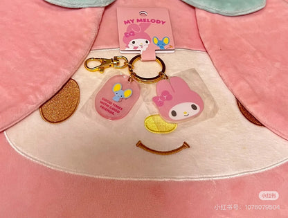 Sanrio三丽鸥｜Acrylic Face Keychain角色大赏可爱脸型亚克力钥匙扣挂件/钥匙圈/又厚又透很有质感｜约4×0.4×3.5cm