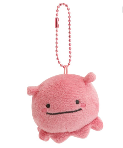Sanx｜Jinbesan and Donut Island Mascot Holder /Plush Keychain｜50×55×50mm approx.