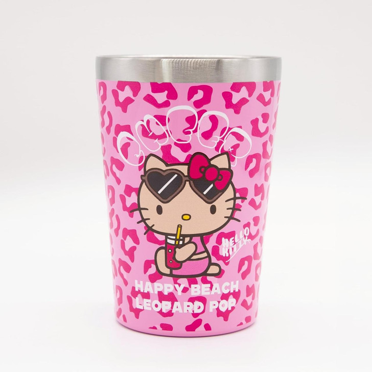 Sanrio｜Hello Kitty Leopard Pop Stainless Steel Tumbler Suntan｜9.5 x 9.0 x 13.0cm  approx.