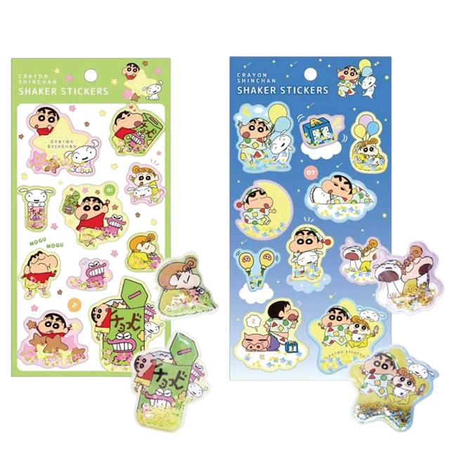 Crayon shin-chan｜3D Shake Shake Capsule Seal Sticker｜175×100mm approx.