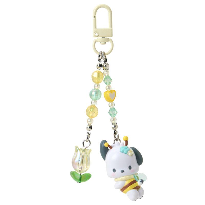 Sanrio｜Flower-Loving Hachi Keychain/Keyring｜40 x 20 x 80mm approx.