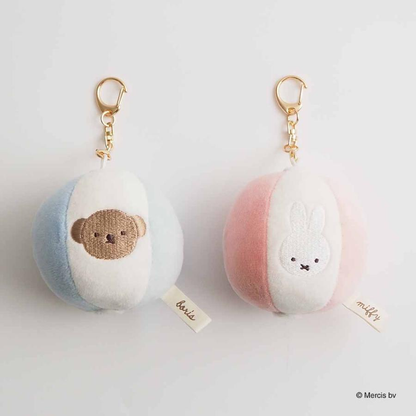 Miffy｜BRUNA SUMMER MOTIF MINI Beach Ball Mascot Holder /Plush Keychain｜φ70mm approx.