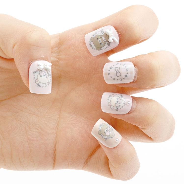 Rilakkuma｜ Theme Character Mix Cosmetic Item Nail Tips｜H135×W65×D20mm approx.