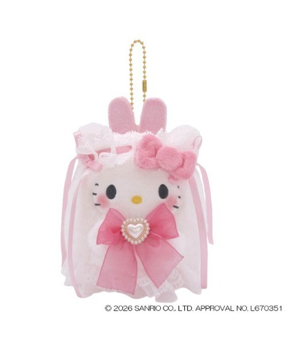 Sanrio｜Lolita Ghost Mascot Holder /Plush Keychain｜W7 x H11cm approx