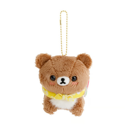 【limit 1】Rilakkuma｜Honey Exploration Team Chairoikoguma Mascot Holder /Plush Keychain｜W80×H100×D95(mm)