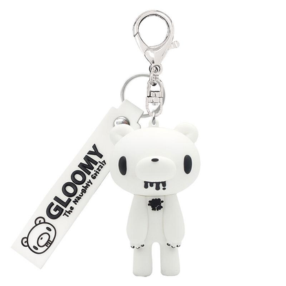 Gloomy Bear｜"GLOOMY The Naughty Grizzly" Keychain/Keyring｜8 × 8 × 8 cm approx.