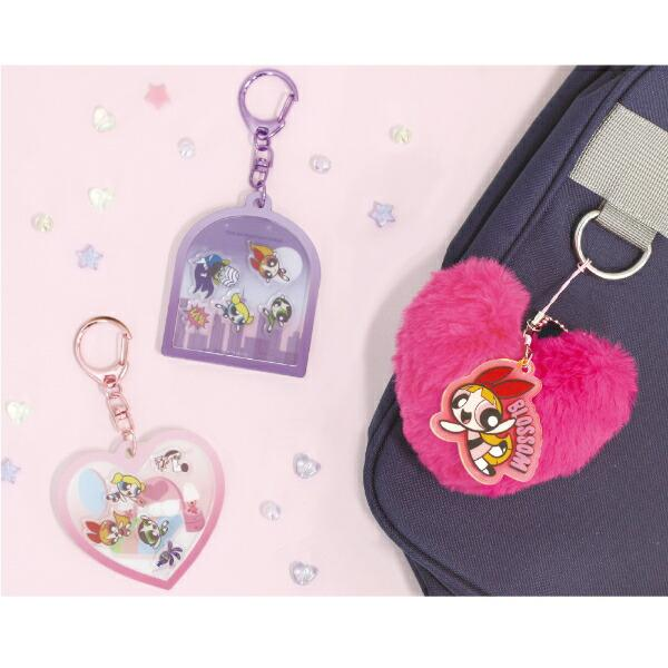 Powerpuff Girls｜First Rap heart Mascot Holder /Plush Keychain｜6.0 x 10.7 x 9.4cm approx.