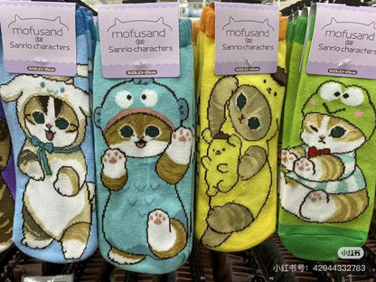 Mofusand｜Sanrio × Mofusand Ankle Socks｜Ladies 23-25cm