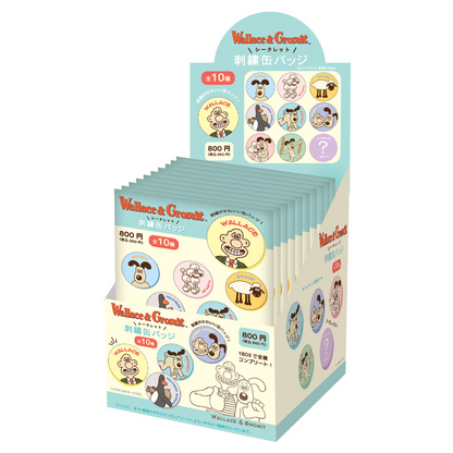 Wallace and Gromit｜Secret Embroidered Badge  mystery bag/blind box/All 10 types｜1pcs
