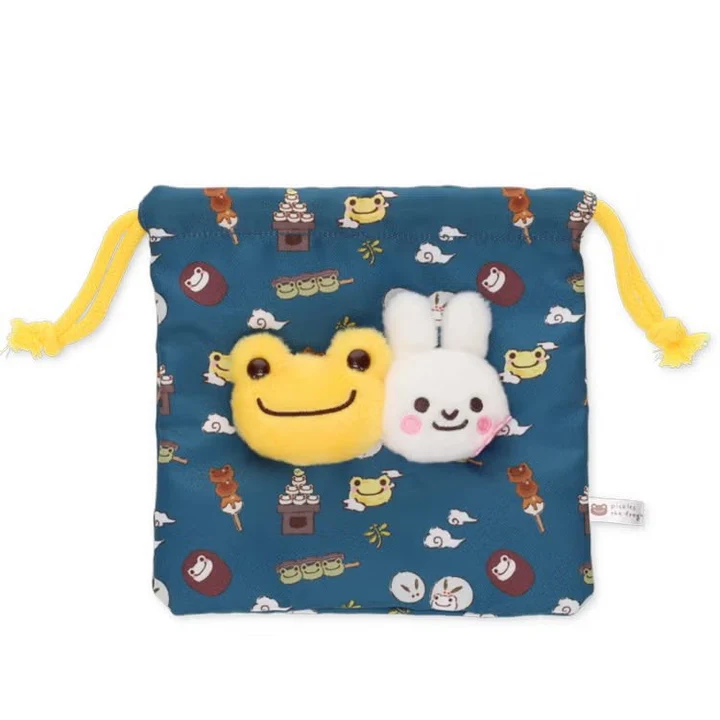 Pickles the Frog｜Tsukimi Drawstring Pouch｜H18×W18×D3cm approx.