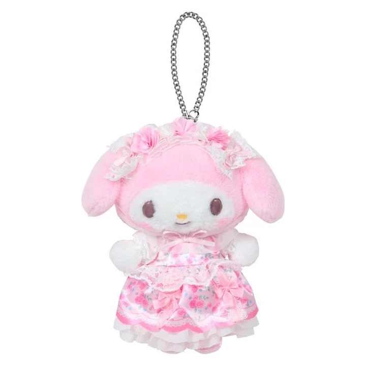 Sanrio｜Fairy Tale Party Frills Lace Dress Mascot Holder /Plush Keychain｜80×30×15mm approx.