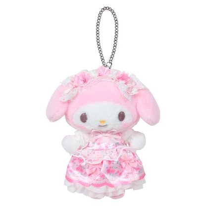 Sanrio｜Fairy Tale Party Frills Lace Dress Mascot Holder /Plush Keychain｜80×30×15mm approx.