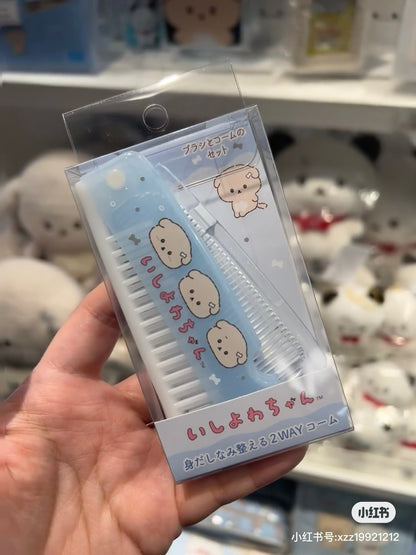 Ishiyowachan｜ 2-way comb for grooming｜H33 x W97 x D15mm