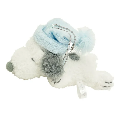 Snoopy｜PEANUTS Relax Night Mascot Holder /Plush Keychain｜5.5cm x 6cm x 13cm approx.