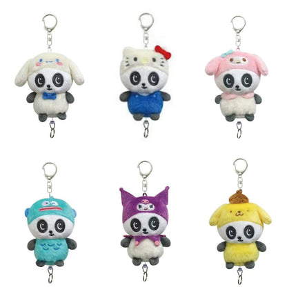 Sanrio｜Panshel‘s World Characters Reel Mascot Holder /Plush Keychain