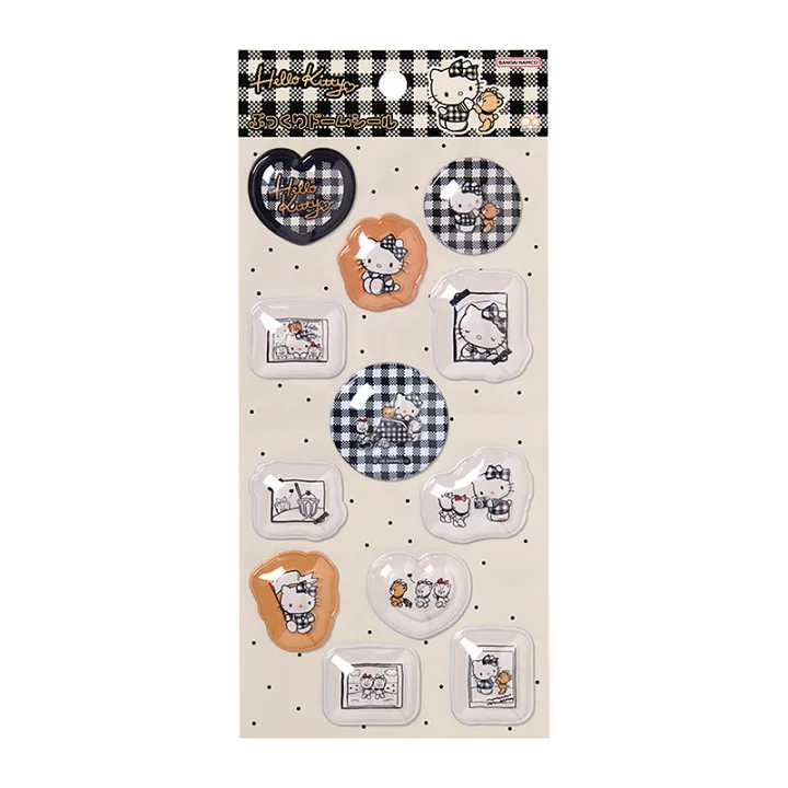 Sanrio｜Hello Kitty Puffy Dome Stickers｜W90 x H175 x D5mm approx.