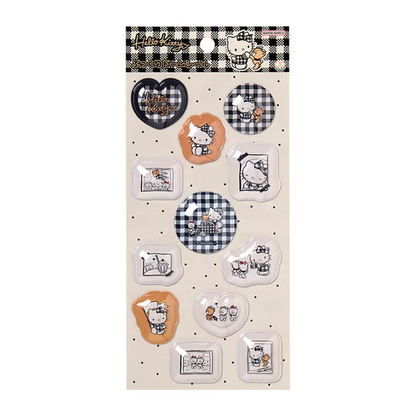 Sanrio｜Hello Kitty Puffy Dome Stickers｜W90 x H175 x D5mm approx.