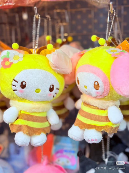 Sanrio｜Bumblebee Mascot Pouch Keychain｜5.0 x 10.0 x 14.0cm approx.