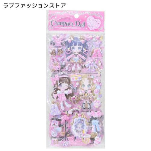 Q-LiA｜Kirarin Compact Doll Stickers｜95 x 195 x 3 mm approx.