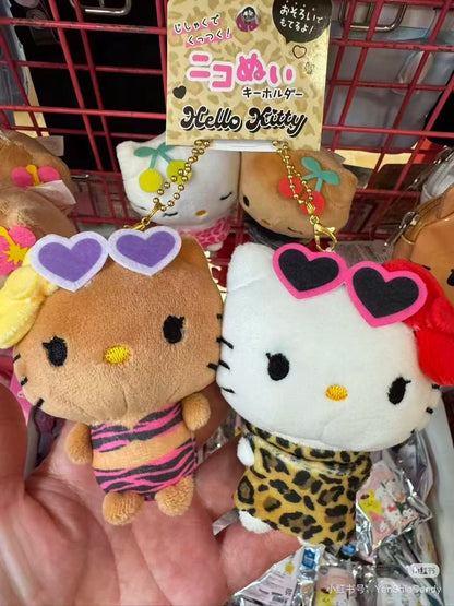 Sanrio｜Hello Kitty &amp; Mimmy Nico Mascot Holder /Plush Keychain｜170×130×55mm approx.