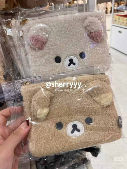 Rilakkuma｜Fluffy Flat Pouch｜120 x 170 x 15mm approx.