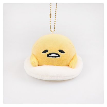 Sanrio｜Everyday Gudetama Lying Down Mascot Holder /Plush Keychain｜75 mm approx.