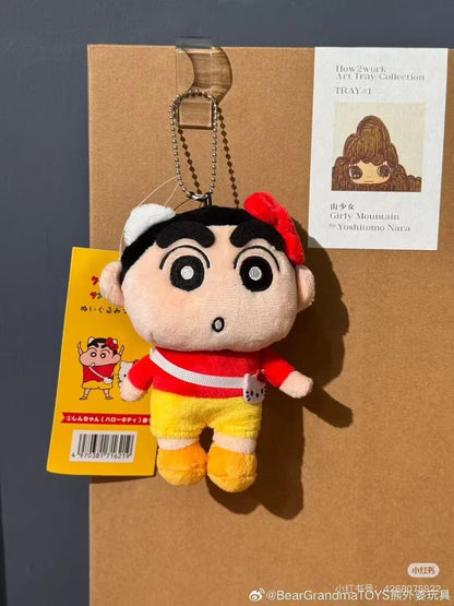 Sanrio｜Crayon shin-chan Mascot Holder /Plush Keychain｜75×100×45mm approx.