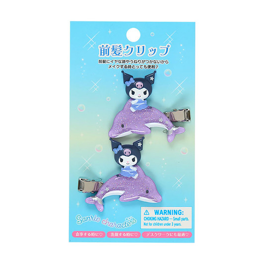 Sanrio｜Shiny Dolphin Characters Bangs Clip｜13.9 x 7.9 x 1.3cm approx.