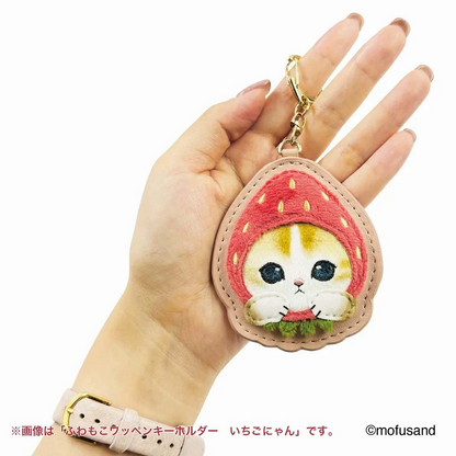 Mofusand｜Fluffy and Fuzzy Patch Keychain/Keyring｜84×103×10mm approx.