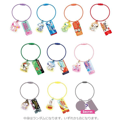Snoopy｜Peanuts Fun! Fun! Amusement Wire Key Ring Charm Keychain mystery bag/blind box/All 10 types｜1pc