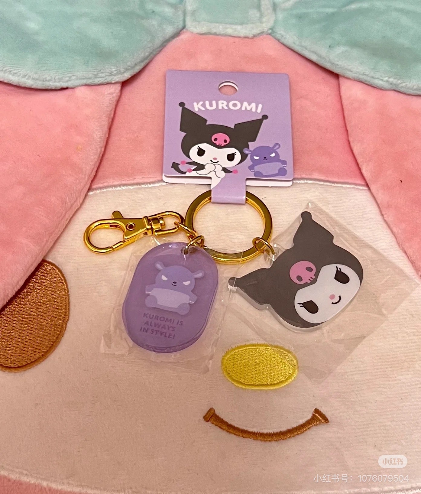 Sanrio三丽鸥｜Acrylic Face Keychain角色大赏可爱脸型亚克力钥匙扣挂件/钥匙圈/又厚又透很有质感｜约4×0.4×3.5cm