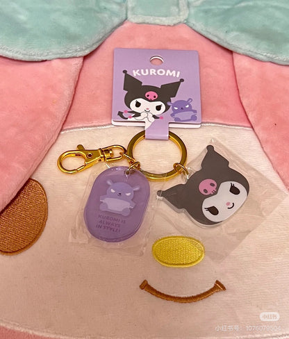 Sanrio三丽鸥｜Acrylic Face Keychain角色大赏可爱脸型亚克力钥匙扣挂件/钥匙圈/又厚又透很有质感｜约4×0.4×3.5cm