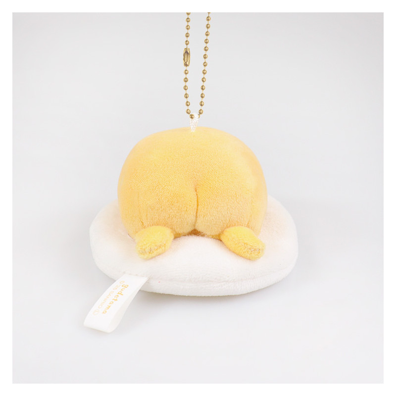 Sanrio｜Everyday Gudetama Lying Down Mascot Holder /Plush Keychain｜75 mm approx.