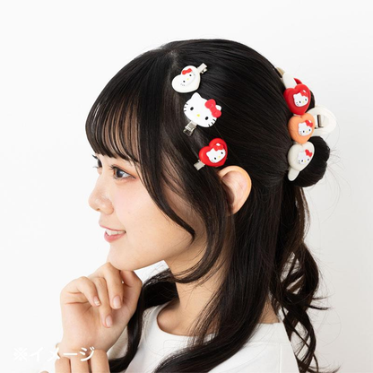 Sanrio｜Heart Mini Hair Clip Set｜3.5×1.2×2.5cm approx.
