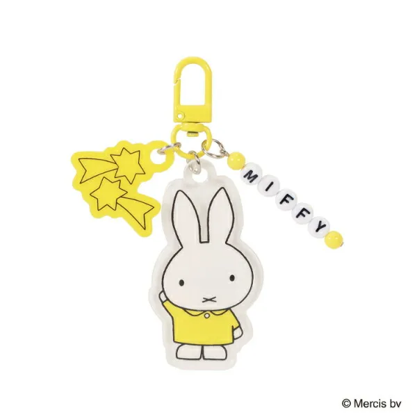 Miffy｜Bruna colors Clear Keychain/Keyring｜9.5cm x 3.6cm x 0.8cm approx.