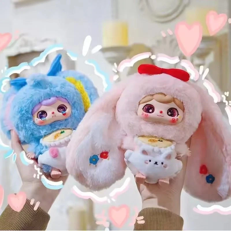 Baby Three Crie Baby animal kindergarten vinyl Plush Keychain Blind Box