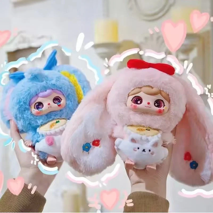 Baby Three Crie Baby animal kindergarten vinyl Plush Keychain Blind Box