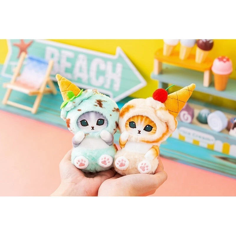 Mofusand｜Ice Cat Caramel Mascot Holder /Plush Keychain｜140×70×90mm approx.