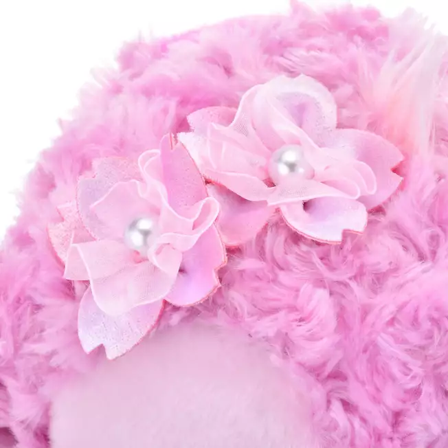 Disney迪士尼｜Cherry Blossom Sakura 2025Collection  PlushToy 东迪2025年限定樱花粉坐姿毛绒玩偶/公仔/超好摸玫瑰卷毛｜ 约高さ31×幅26×奥行き21(cm)