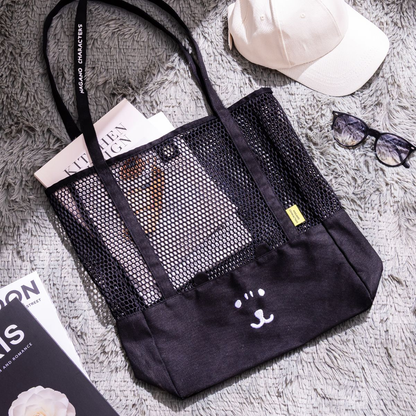 Nagano｜Characters Mesh Tote Bag｜H400×W400×D100mm approx.