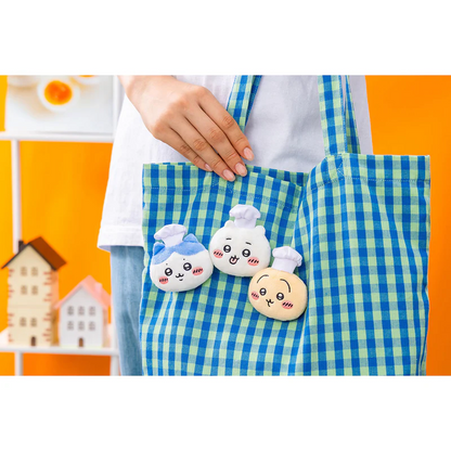 Chiikawa 吉伊卡哇｜餐厅厨师毛绒玩具徽章 3 件套｜约各H80×W70×D25mm